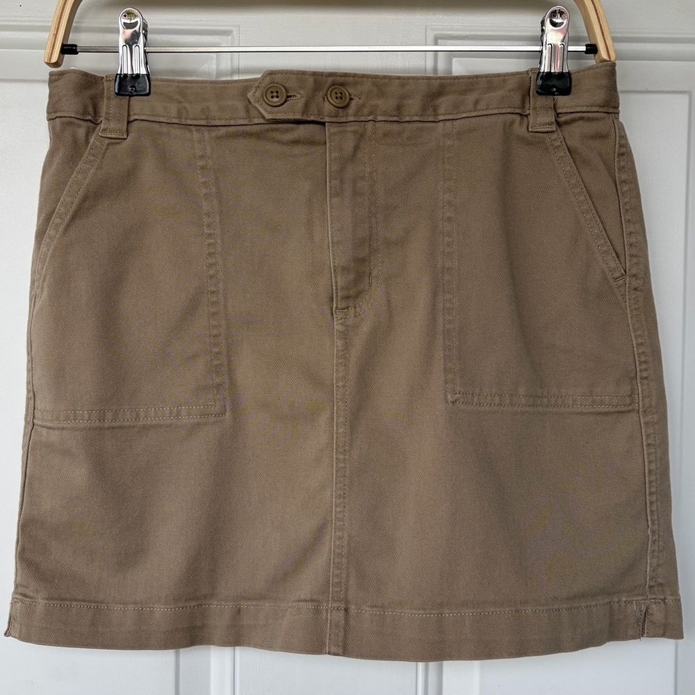 •Lands' End• Kids Khaki Twill Skort - Size 14
